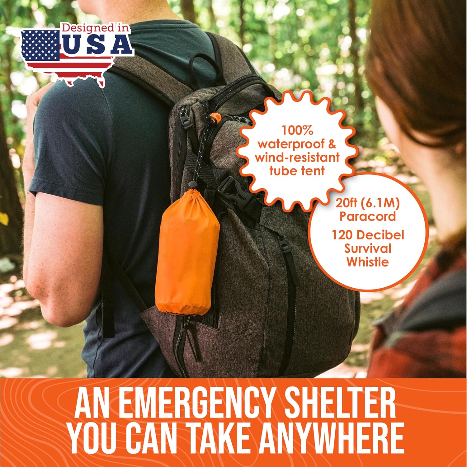 emergency tent Life Tent Survival Shelter Orange