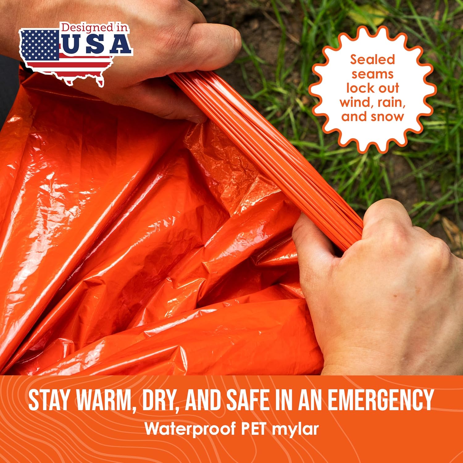emergency rain plastic bag Life Bivy Emergency Sleeping Bag Green