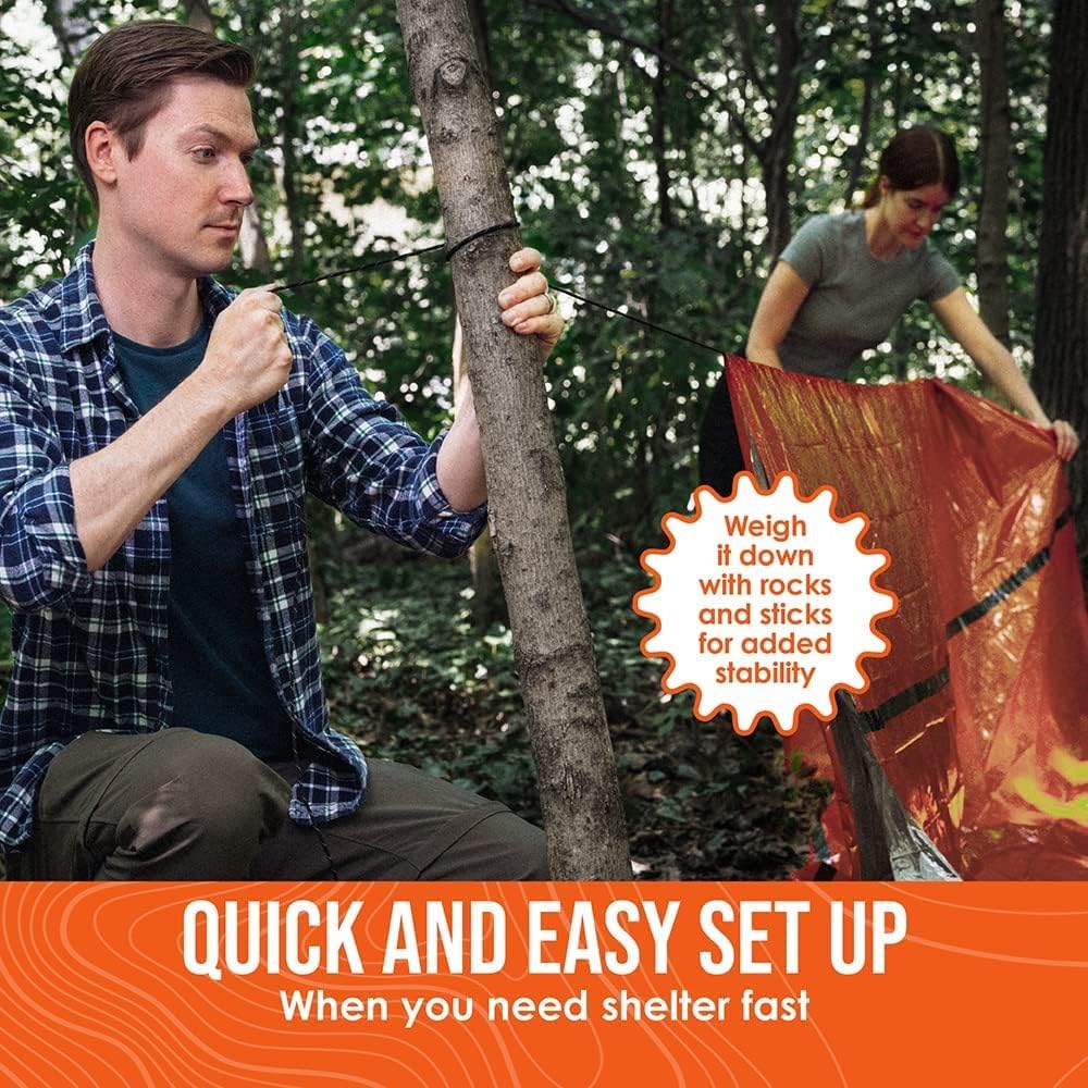 go time gear life tent Life Tent Survival Shelter Orange