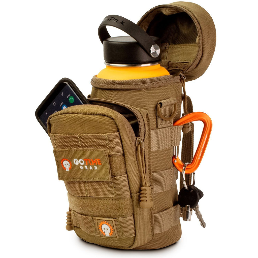 MOLLE Water Bottle Pouch Emergency Carrier Go Time Gear