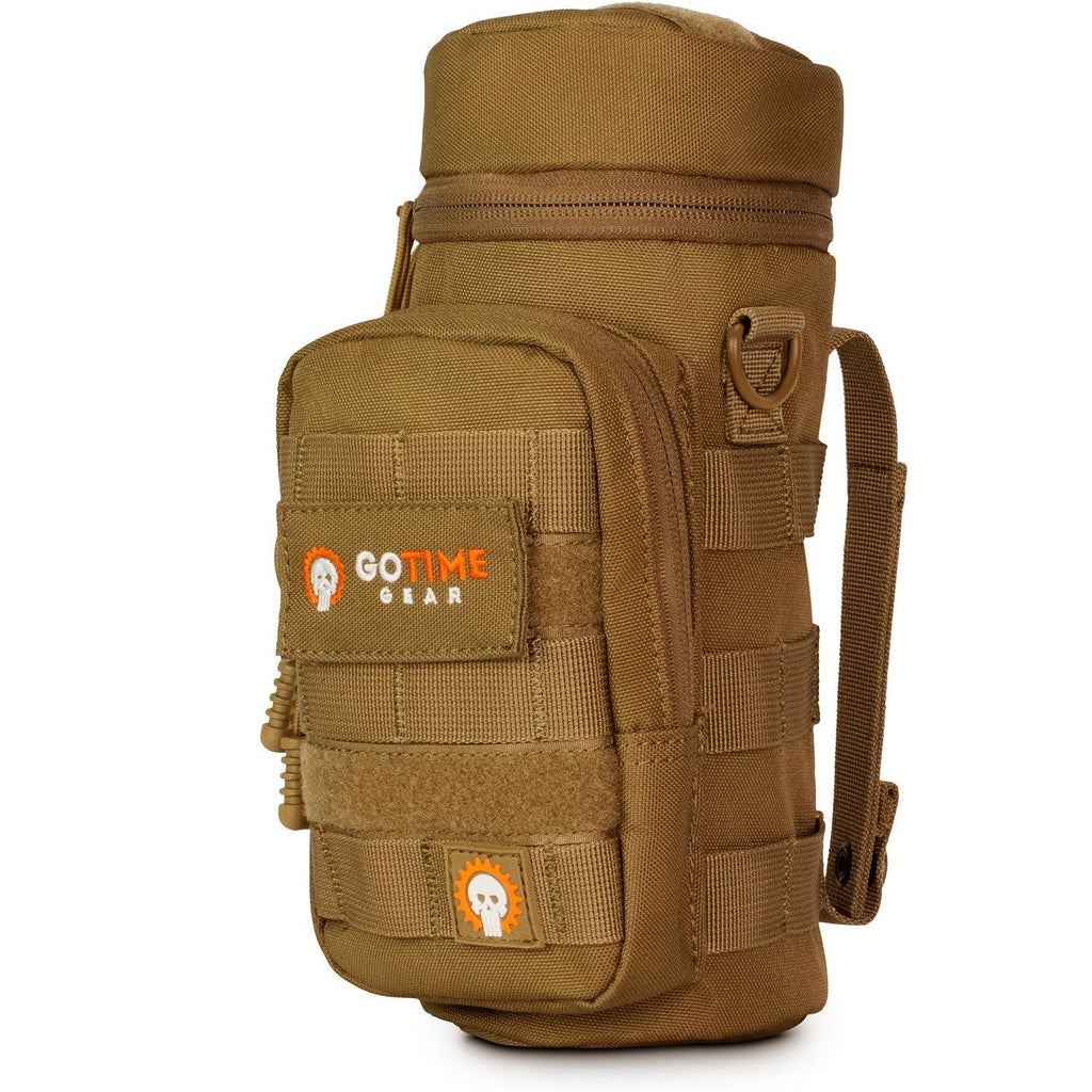 Exo-tek H2O Molle Water Bottle Pouch Hydration Carrier - Use as Molle water bottle holder, tactical water pouch, hydration carrier - Fits Up To 40 oz.