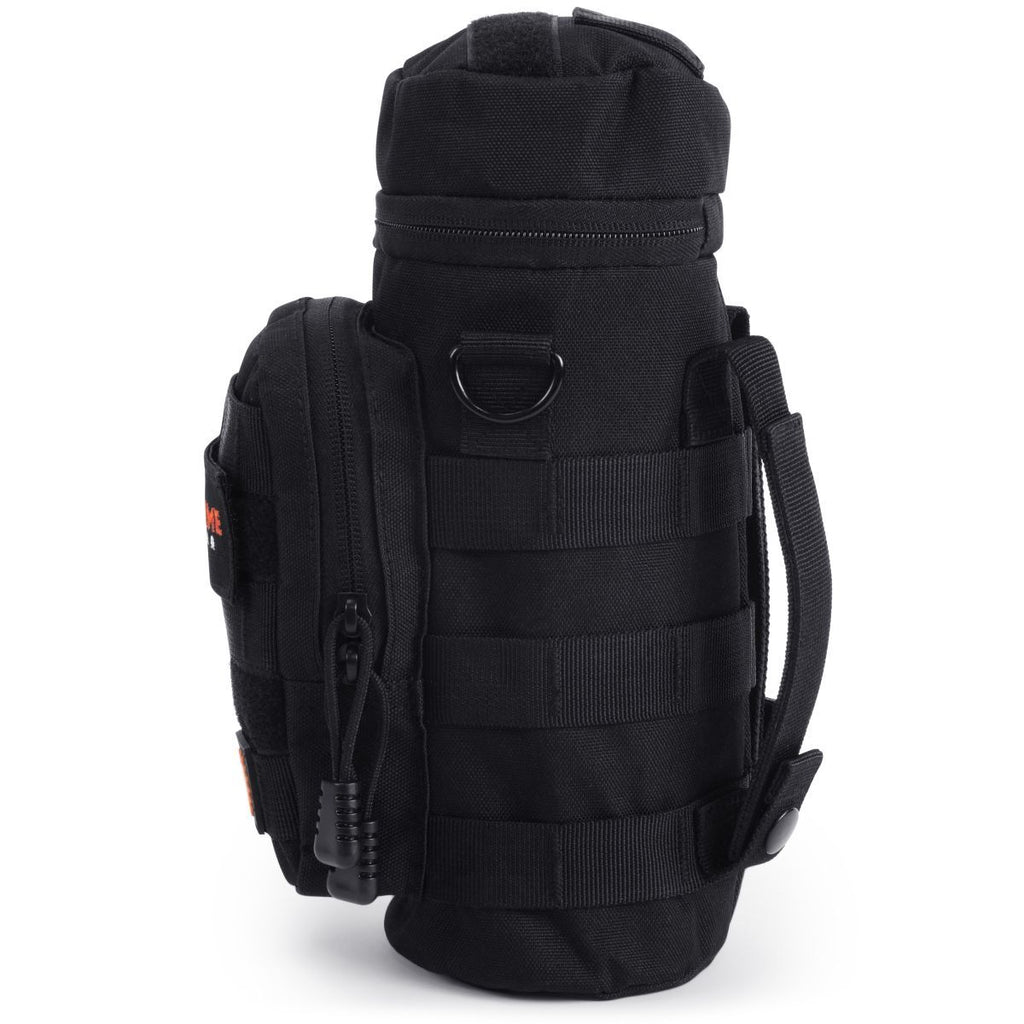 Tactical MK9 Molle Water Bottle Drop Leg Pouch / Thigh Holder - Black