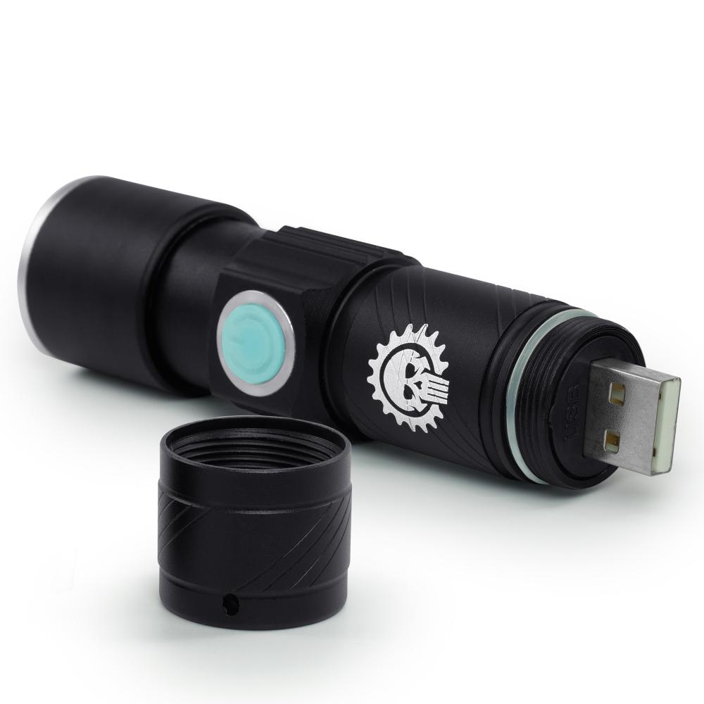 best usb rechargeable flashlight 2015 USB Rechargeable Flashlight, Waterproof EDC